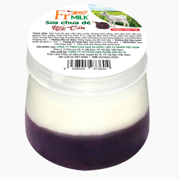 Sữa Chua Dê Nếp Cẩm