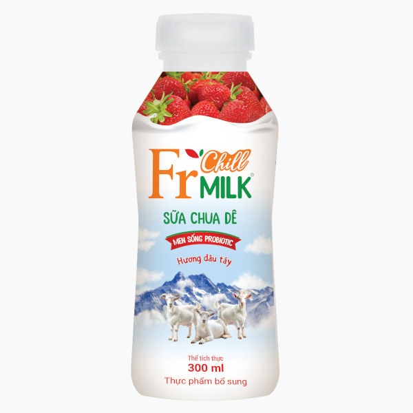 Sữa Chua Men Sống Probiotic Hương Dâu Tây